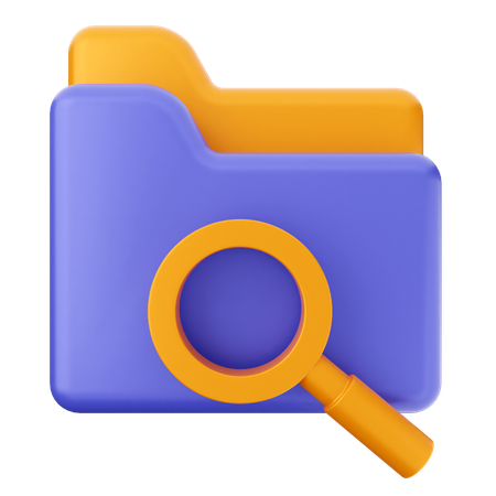 Scanning Folder  3D Icon