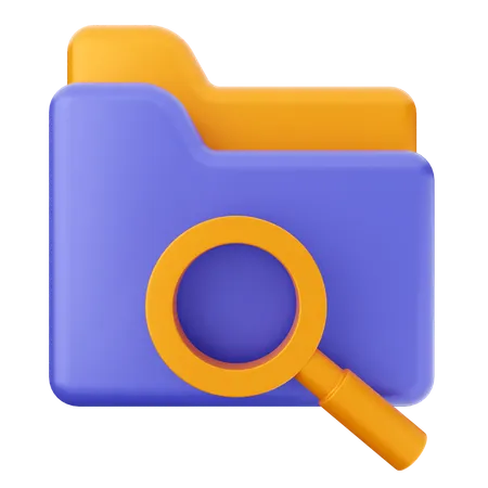 Scanning Folder  3D Icon