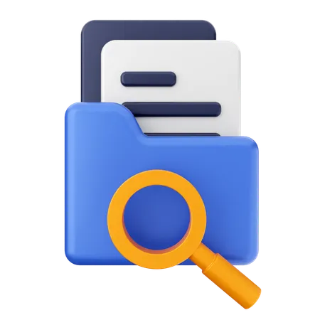 Scanning Folder  3D Icon