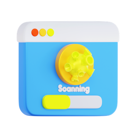 Scanning Interface Design  3D Icon