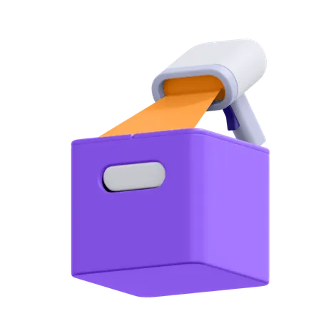 An Icon Of Scanning Package Barcode In 3 D Format 3D Icon