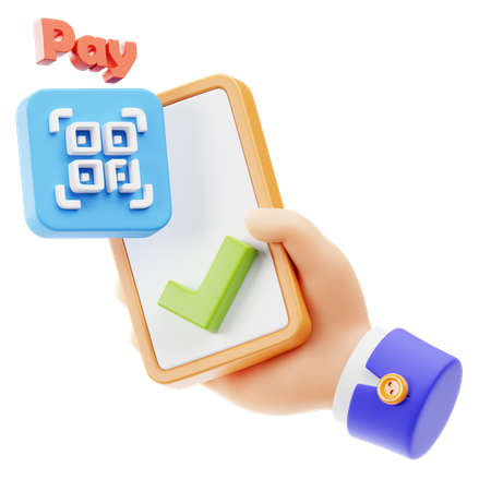 QR 스캔  3D Icon
