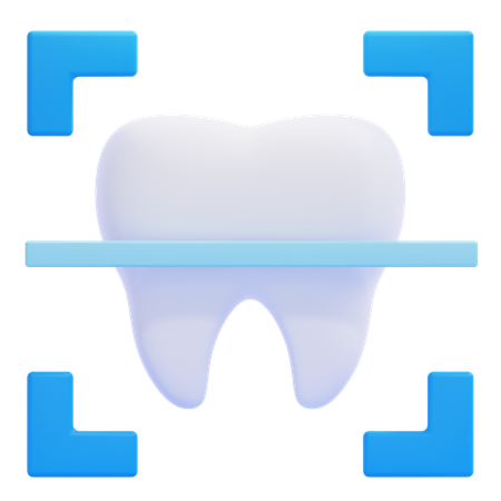 Scanning Teeth  3D Icon