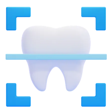 Scanning Teeth  3D Icon