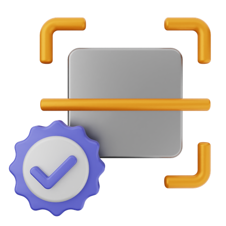 Scanning Verification  3D Icon