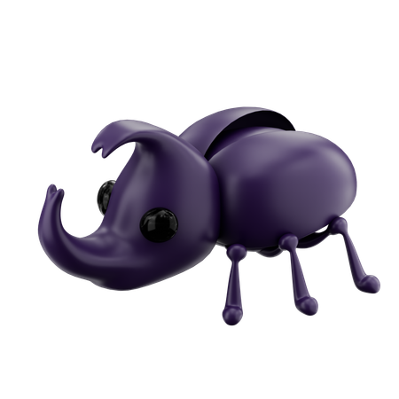 Coléoptère cornu  3D Icon