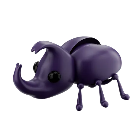 Coléoptère cornu  3D Icon