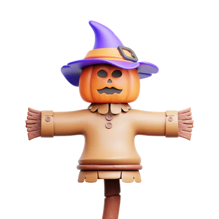 3 D Illustration Of Scarecrow 3D Icon