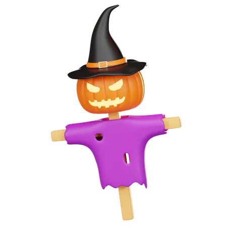 Halloween Scarecrow 3D Icon