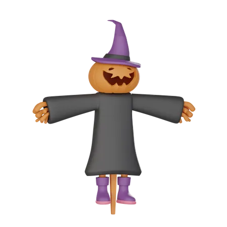 3 D Illustration Of A Scarecrow 3D Icon