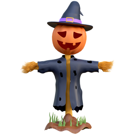 Scarecrows Halloween 3D Icon