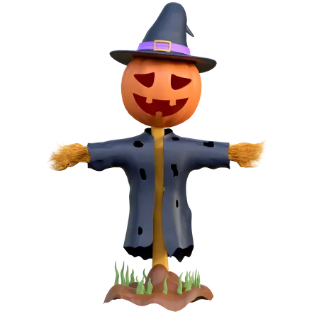 Scarecrows Halloween 3 D Icon Illustration 3D Icon