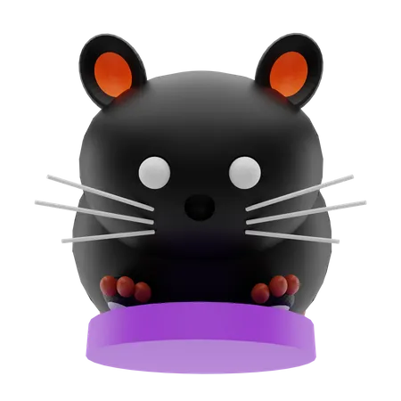 Scary Cat  3D Illustration