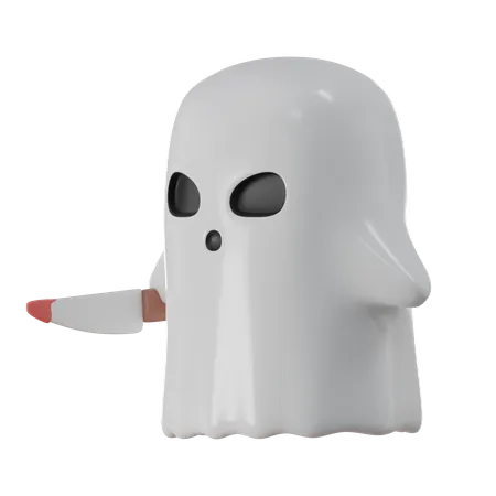 Cute Ghost 3 D Icon Transparent Background 3D Icon