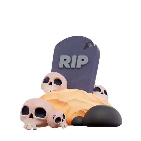 Scary Grave  3D Icon