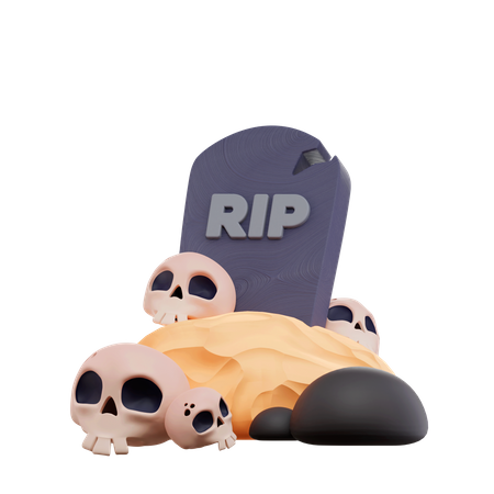 Scary Grave 3D Icon
