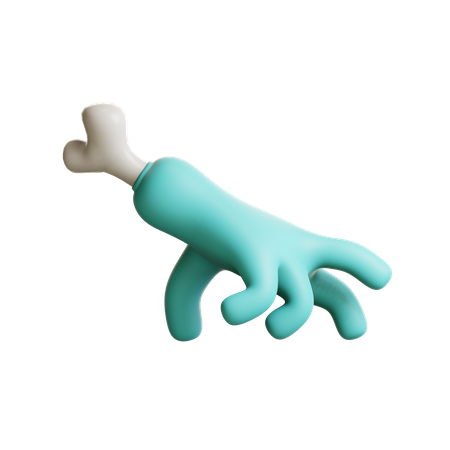 Scary Hand Walking  3D Illustration