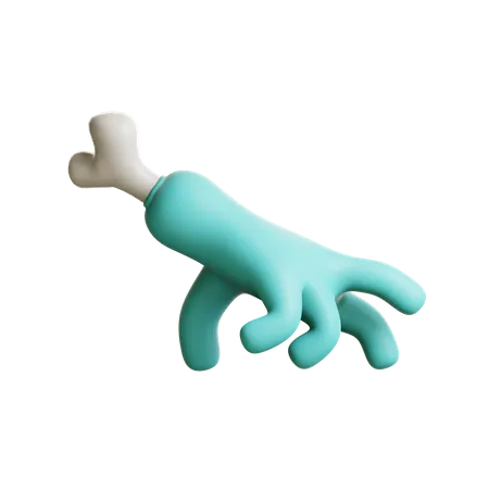 Scary Hand Walking  3D Illustration