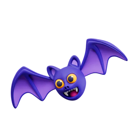Scary Monstrous Bat  3D Icon
