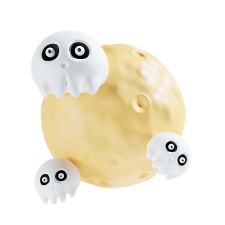 Scary night  3D Icon