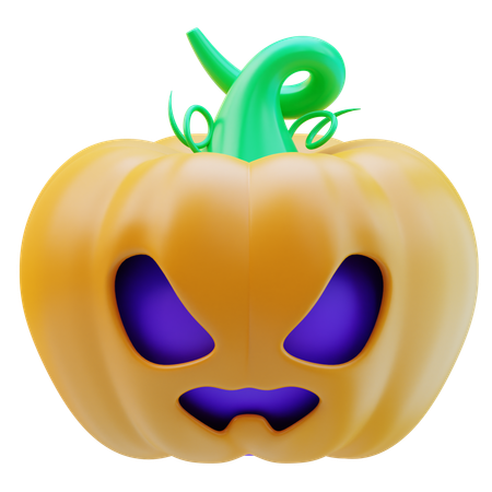 Scary Pumkin  3D Icon