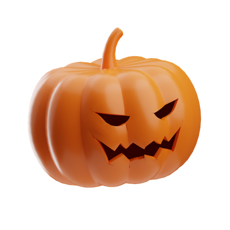 Scary Pumkin  3D Icon