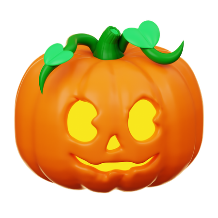 怖いカボチャ  3D Icon