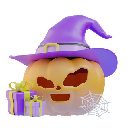 怖いカボチャ  3D Icon