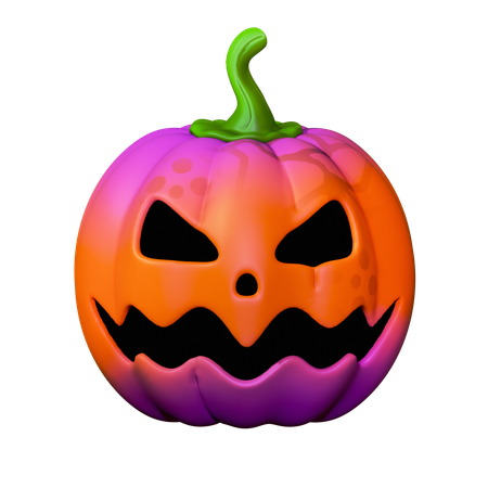 怖いカボチャ  3D Icon