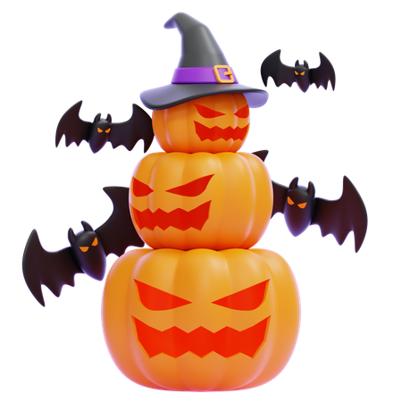 Scary Pumpkin  3D Icon