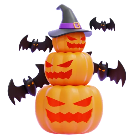 Scary Pumpkin  3D Icon