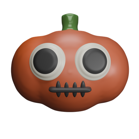 Scary Pumpkin  3D Icon