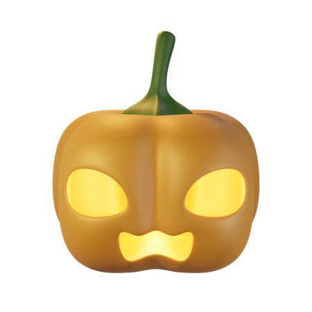 Scary Pumpkin  3D Icon