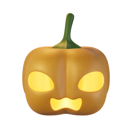 Scary Pumpkin  3D Icon