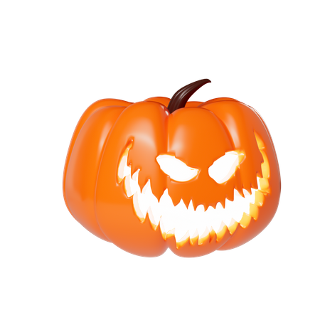 Scary Pumpkin  3D Icon