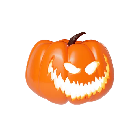 Scary Pumpkin  3D Icon