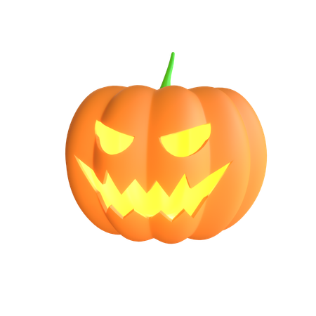 Scary Pumpkin  3D Icon