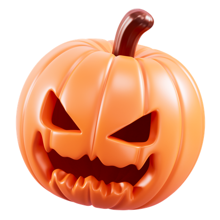 Scary Pumpkin  3D Icon