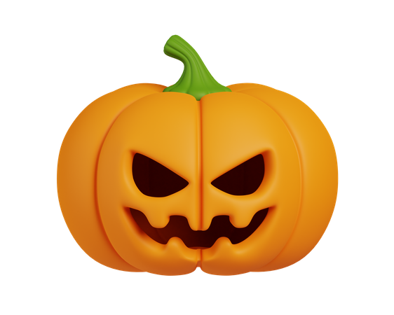 Scary Pumpkin  3D Icon