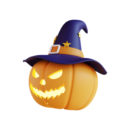 Scary Pumpkin  3D Icon