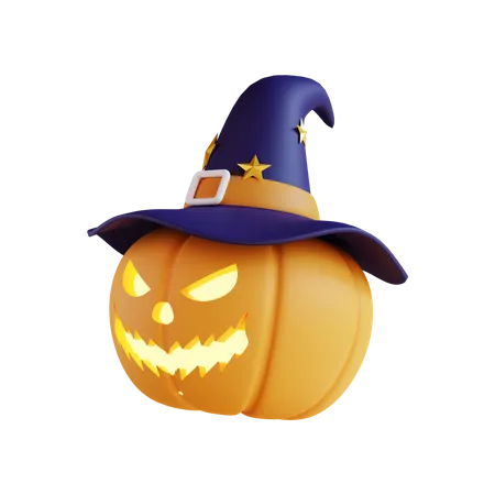 Scary Pumpkin  3D Icon