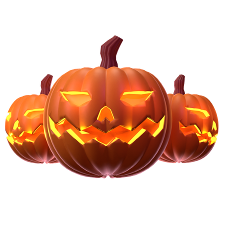 Scary Pumpkin  3D Icon