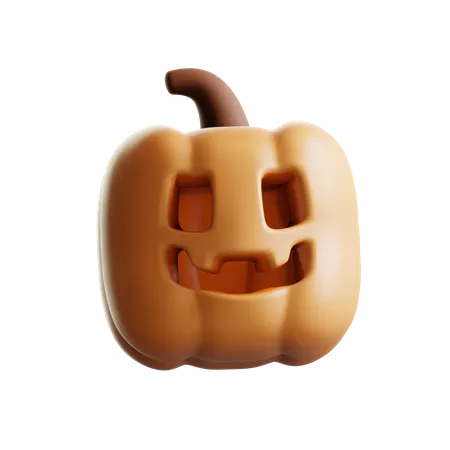 Scary Pumpkin  3D Illustration