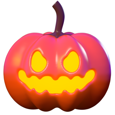 Scary Pumpkin 3D Illustration