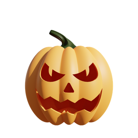 Scary Pumpkin 3D Icon
