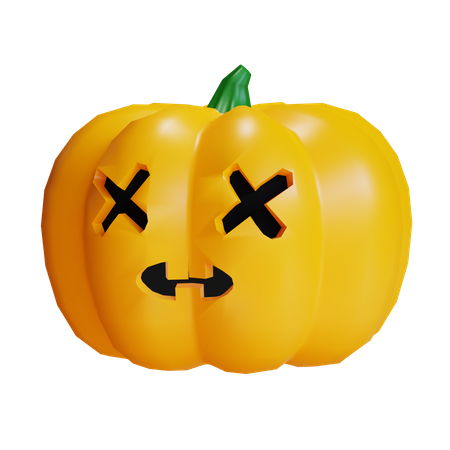 Scary Pumpkin 3D Icon