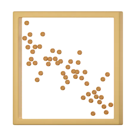 Scatter Chart Planning And Visualization Of Statistics Isolated 3 D Icons Objects On A Transparent Background 3 D Illustration 3D Icon