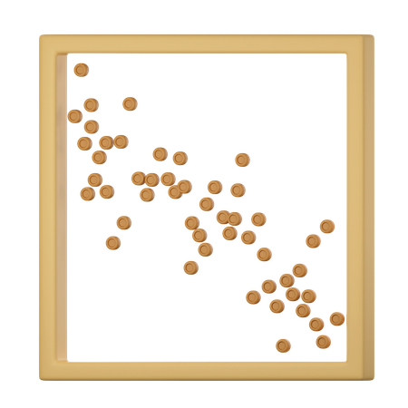 Scatter Chart  3D Icon