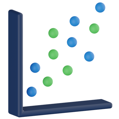 Scatter Graph 3D Icon