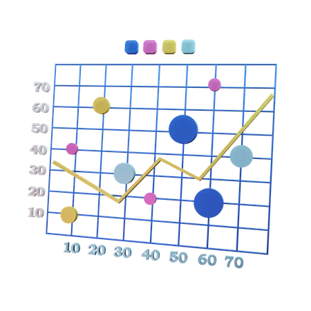 Scatter Graph  3D Icon